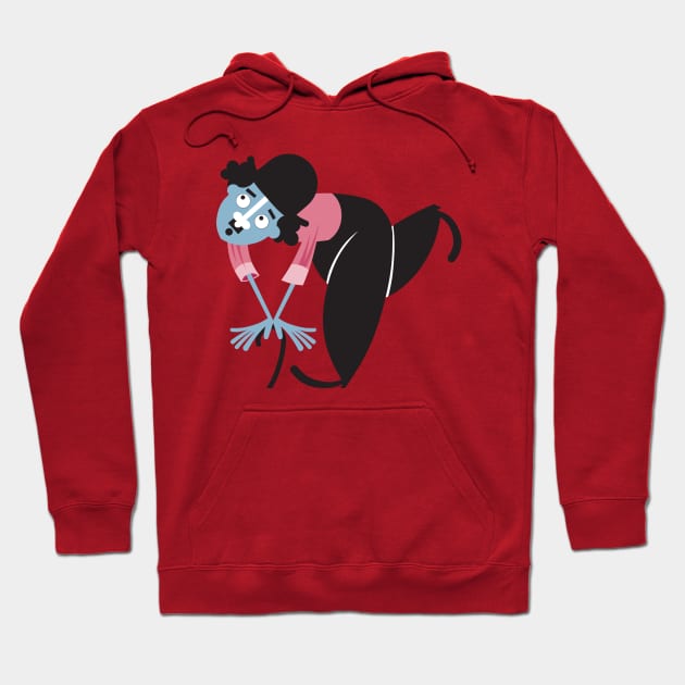 Charlie Chaplin Hoodie by Flat Design